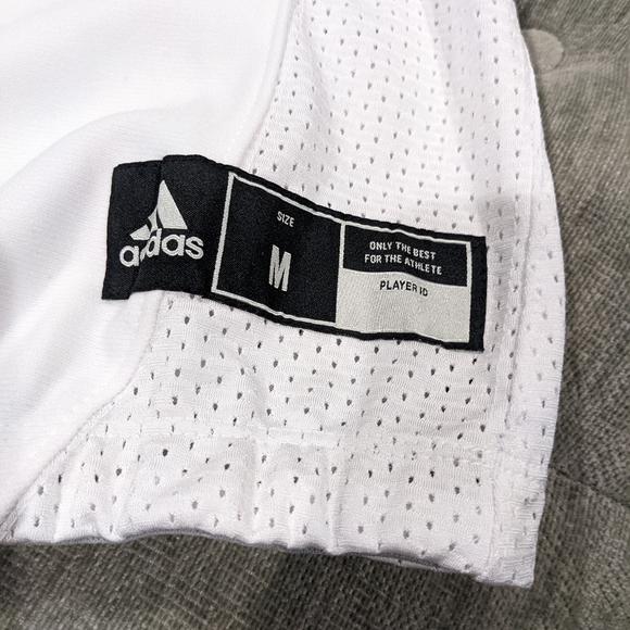 Adidas Football Jersey AZ9291 330 TechFit Hyped, Men's Medium, White Black, - Picture 4 of 4